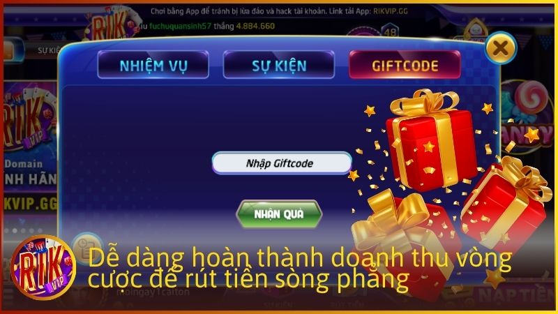 Dễ dàng hoàn thành doanh thu vòng cược để rút tiền sòng phẳng