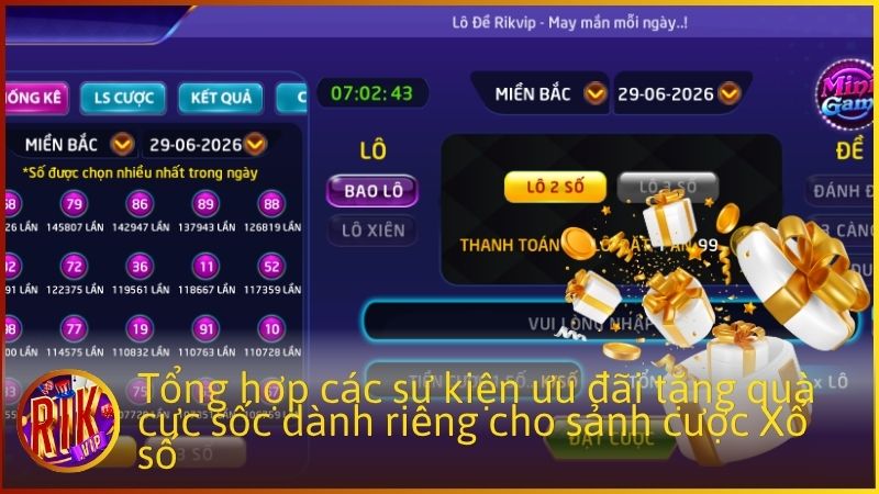 Tổng hợp các sự kiện ưu đãi tặng quà cực sốc dành riêng cho sảnh cược Xổ số